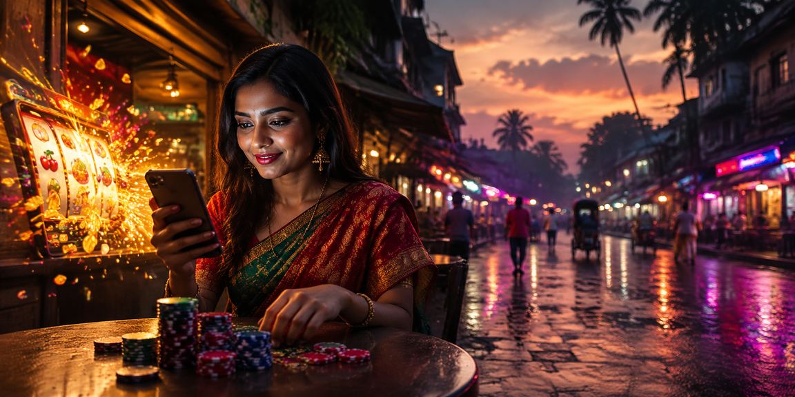 কুমিল্লায় নিয়ন আলোয় স্লট গেম খেলছেন একজন bd222 সদস্য