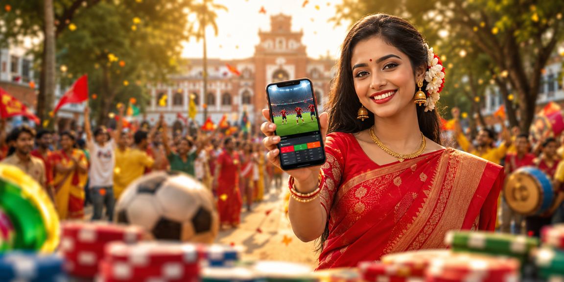 রাজশাহীতে শাড়ি পরা মডেল bd222 এ স্পোর্টস বেটিং উপভোগ করছেন